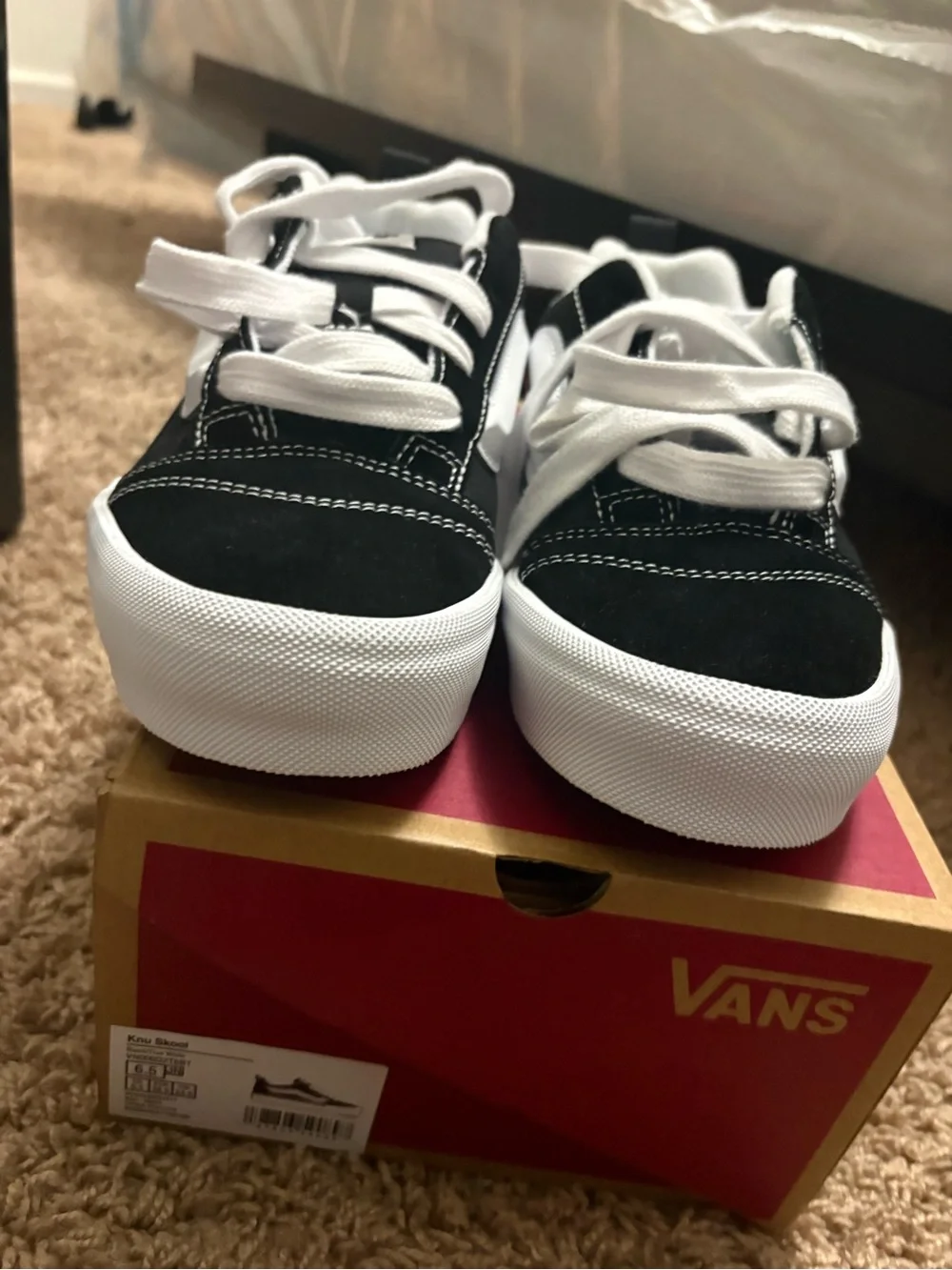 Vans Kids Black & White Old Skool Sneakers